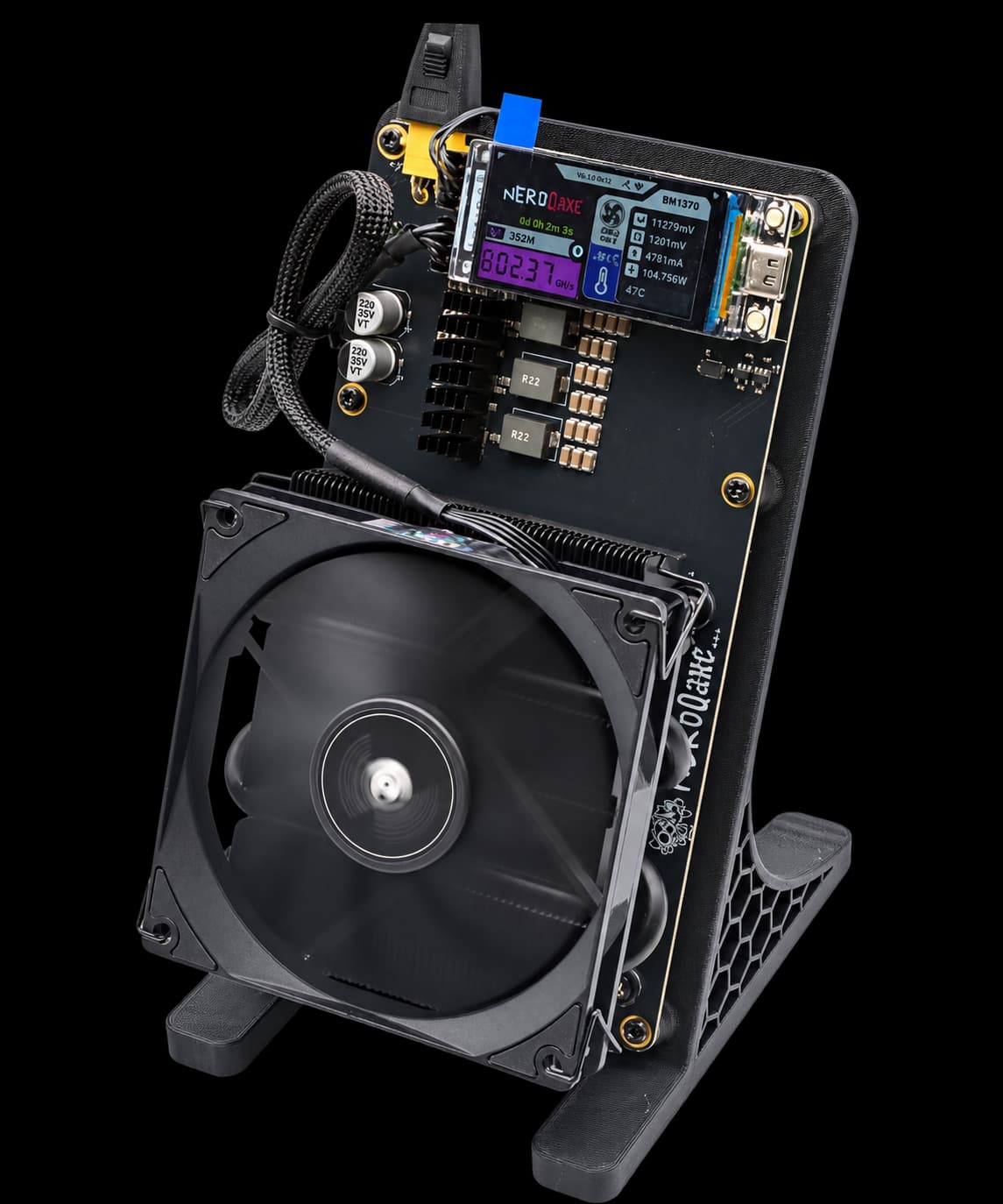 NerdQaxe++ Revision 6.1 Bitcoin Solo Miner, product view 1